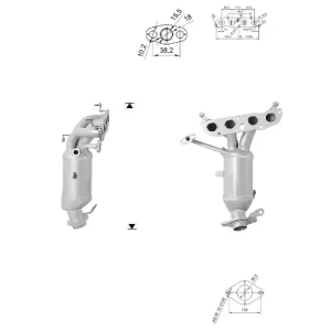Catalizador SUBARU TREZIA 1.3i