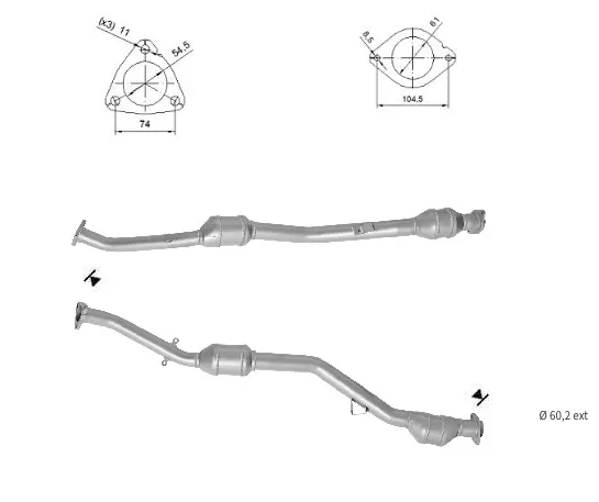 Catalizador SUBARU IMPREZA 2.0i 16V