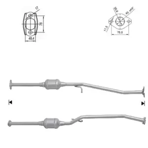 Catalizador SUZUKI ALTO 1.0i 12V