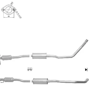 Catalizador SUZUKI SX4 1.5i VVT 16V