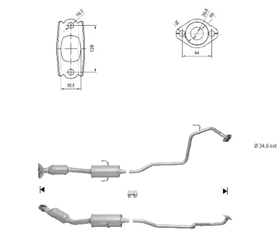 Catalizador TOYOTA YARIS 1.5i 16V