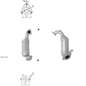 Catalizador TOYOTA YARIS 1.4TD D4D