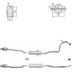 Catalizador TOYOTA YARIS 1.3i