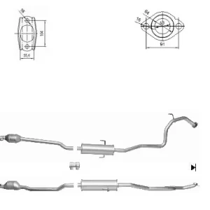 Catalizador TOYOTA YARIS 1.3i