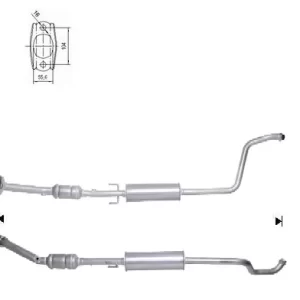 Catalizador TOYOTA YARIS VERSO 1.3i 16V