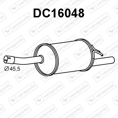 Silenciador trasero 200109538R-