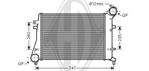 Radiador de aire de admisi¢n 1K0145803F