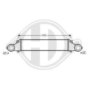 Radiador de aire de admisi¢n A2115001102