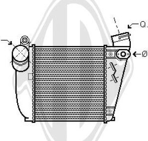 Radiador de aire de admisi¢n 1J0145803AB