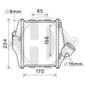 Radiador de aire de admisi¢n A 451 501 04 01