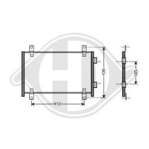 Condensador, aire acondicionado 6455CG