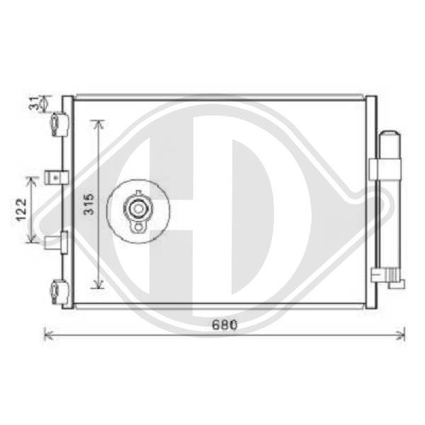 Condensador, aire acondicionado BV6119710BA