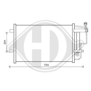 Condensador, aire acondicionado BBP261480A