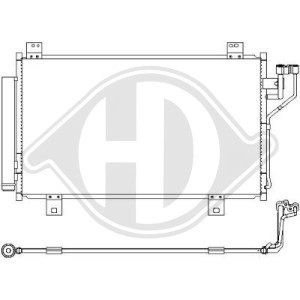 Condensador, aire acondicionado GHR161480