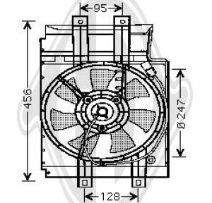 Ventilador, condensador del aire acondicionado K212041B01