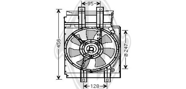 Ventilador, condensador del aire acondicionado K212041B01