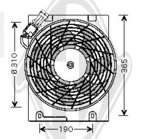 Ventilador, condensador del aire acondicionado 9132916