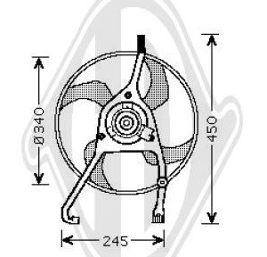 Ventilador, refrigeraci¢n del motor 1253C4