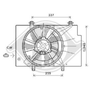 Ventilador, refrigeraci¢n del motor 1525891