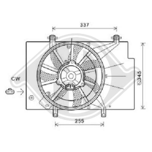 Ventilador, refrigeraci¢n del motor 1525891