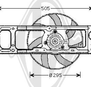 Ventilador, refrigeraci¢n del motor 7701043975