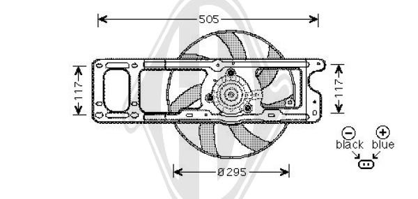 Ventilador, refrigeraci¢n del motor 7701043975