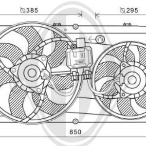 Ventilador, refrigeraci¢n del motor 1370890