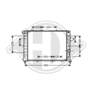 Radiador, refrigeraci¢n del motor 50501508