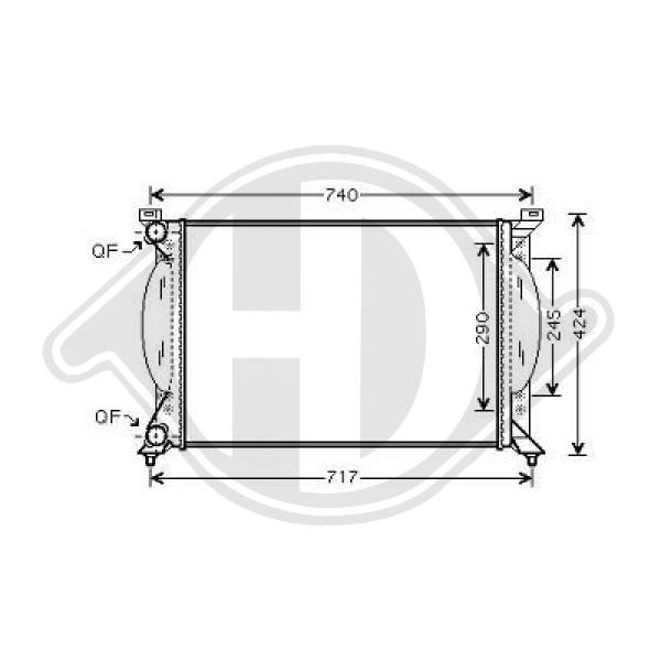 Radiador, refrigeraci¢n del motor 8E0121251