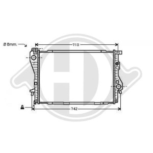 Radiador, refrigeraci¢n del motor 17101742099