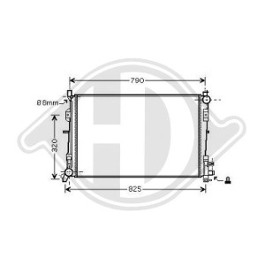 Radiador, refrigeraci¢n del motor K05142488AA