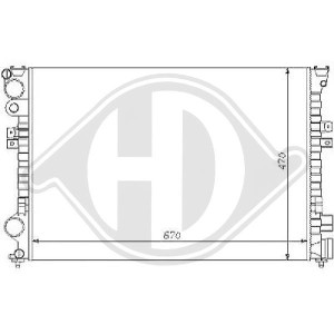 Radiador, refrigeraci¢n del motor 1301P3