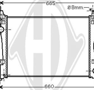 Radiador, refrigeraci¢n del motor 1330T8