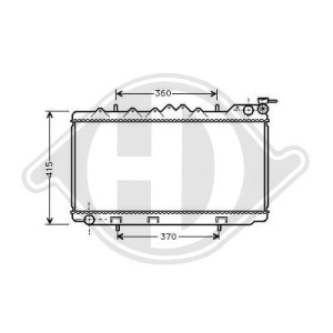 Radiador, refrigeraci¢n del motor 2141070J00