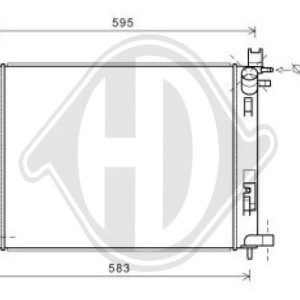 Radiador, refrigeraci¢n del motor 214100055R