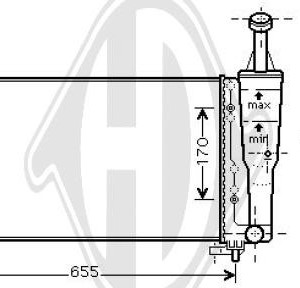 Radiador, refrigeraci¢n del motor 46834075