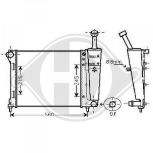 Radiador, refrigeraci¢n del motor 51892709