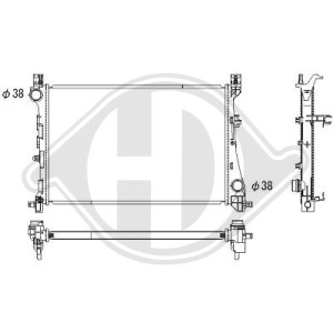 Radiador, refrigeraci¢n del motor 51888085