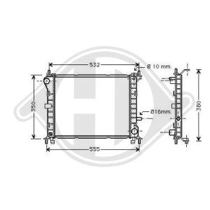 Radiador, refrigeraci¢n del motor 1061185