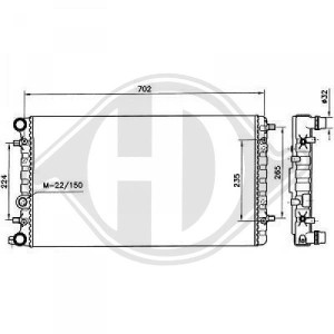 Radiador, refrigeraci¢n del motor 1114764