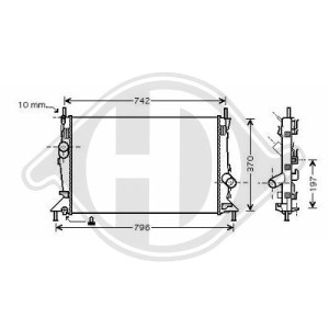 Radiador, refrigeraci¢n del motor 1305492
