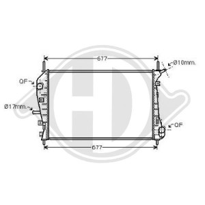 Radiador, refrigeraci¢n del motor 1216264