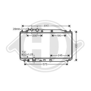 Radiador, refrigeraci¢n del motor 19010RNAA01