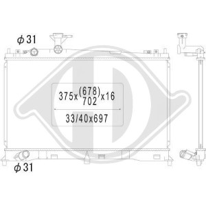 Radiador, refrigeraci¢n del motor LF1715200