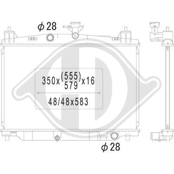 Radiador, refrigeraci¢n del motor ZJ3815200