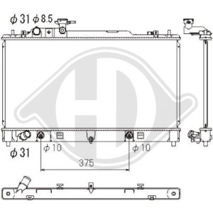 Radiador, refrigeraci¢n del motor LFCV15200