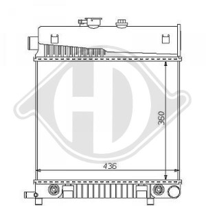 Radiador, refrigeraci¢n del motor A2025002603
