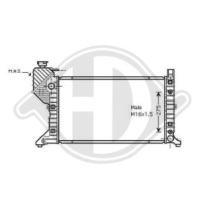 Radiador, refrigeraci¢n del motor A9015002800