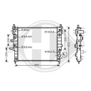 Radiador, refrigeraci¢n del motor A1635000003