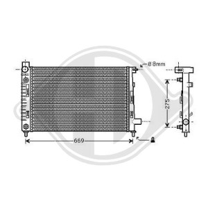 Radiador, refrigeraci¢n del motor A1685001602